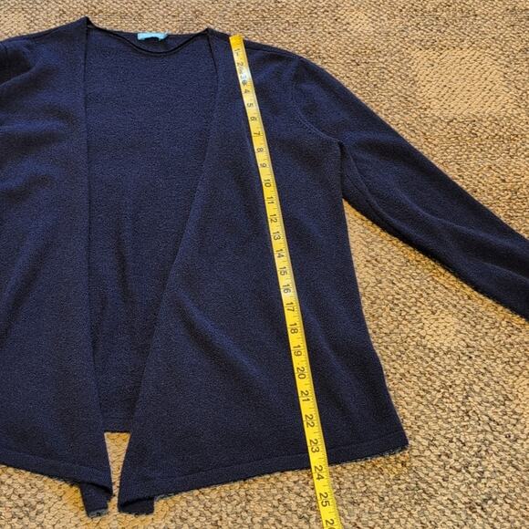 J. McLaughlin Women's Navy Open Front Cashmere Cardigan Small - Picture 3 of 6